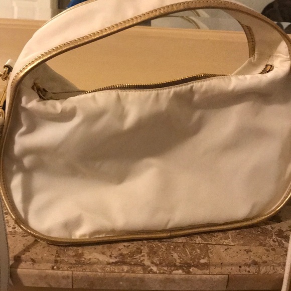 Gold and white Prada shoulder/ handbag - Picture 4 of 8